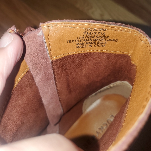 Lucky brand Laidem Bootie cognac suede - Picture 6 of 8